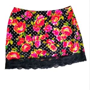 (FREE SHIPPING☆NWT Victoria Secret floral lace polka dot skirt swim suit cove…